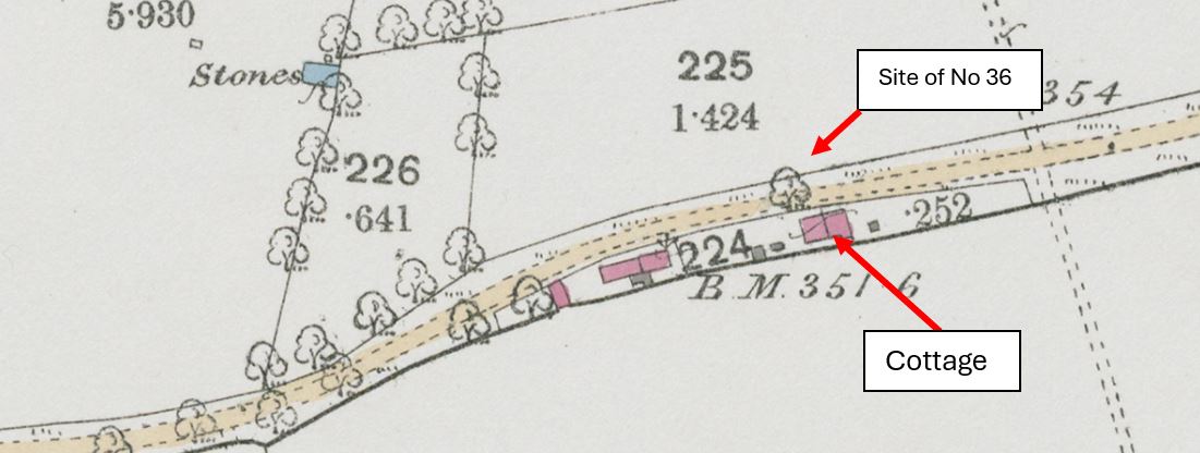 Map of Moredon Rd Swindon showing location of cottage